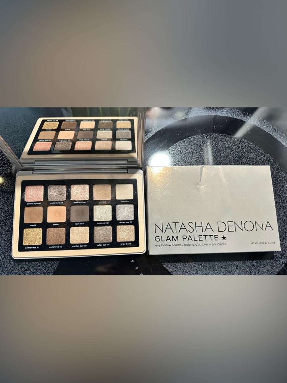 Natasha Denona Glam Palette - Champagne, Beige, Taupe, Soft Pink & Gold Shades